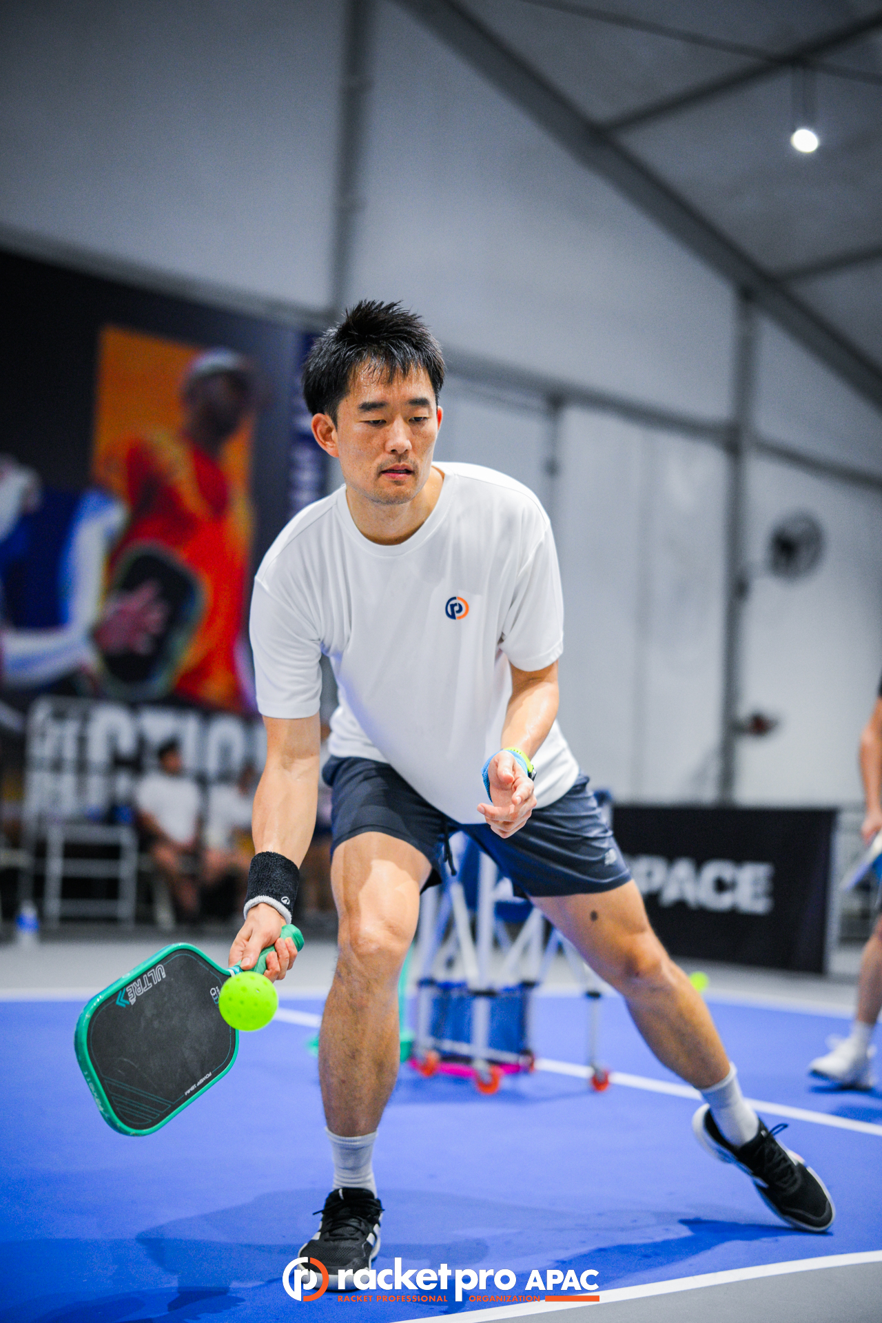 Charles Lee playing pickleball